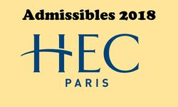 Admissibilité 2018 HEC