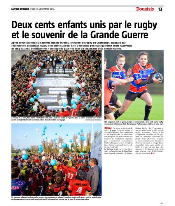 article voix du nord 20112014