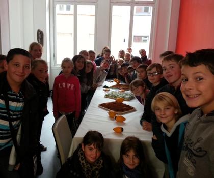 Les élèves du projet Sécoias se mettent à table !
