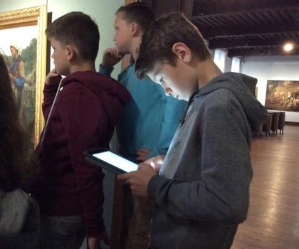 Au musée avec l'iPad