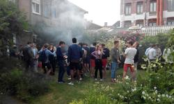 Barbecue après la dernière messe du dimanche soir