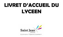 Livret d'accueil du lycéen