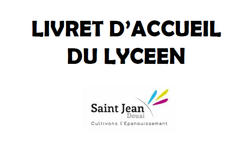 Livret d'accueil du lycéen 2020