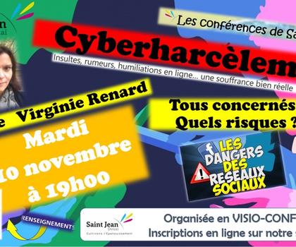 Conférence sur le Cyberharcèlement en visio-conférence : Mme Virginie RENARD