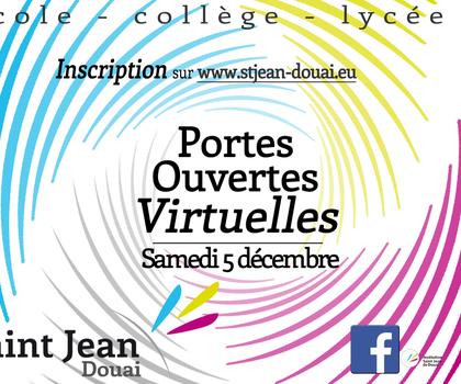 Portes ouvertes virtuelles Ecole, Collège et Lycée - Samedi 5 décembre 2020