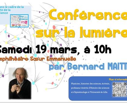 Conférence sur la lumière par Bernard MAITTE