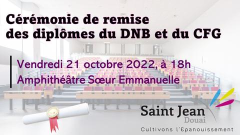 Ceremonie DNB 2022