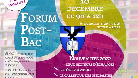 Affiche Forum post-bac 2022 39,2x30