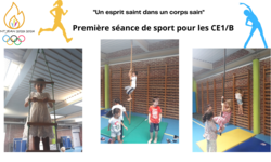 1ère séance de sport en CE1B