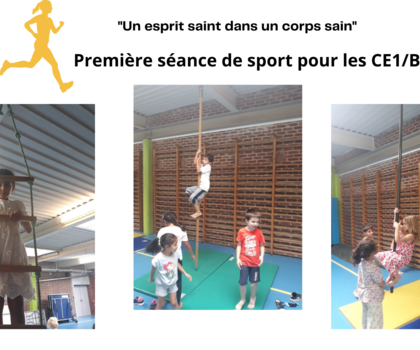 1ère séance de sport en CE1B