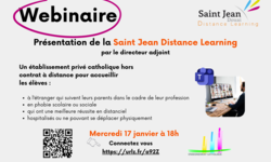 Webinaire de présentation de la Saint Jean Distance Learning