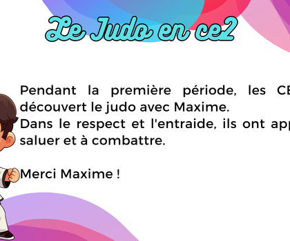 Le judo en CE2 et CP