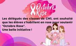 Octobre Rose en CM1