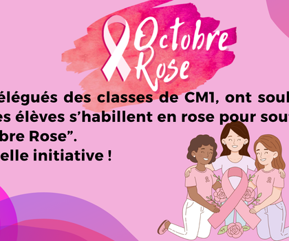Octobre Rose en CM1