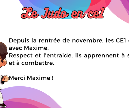 Le Judo en CE1