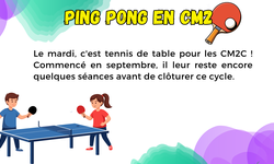 Le ping-pong en CM2