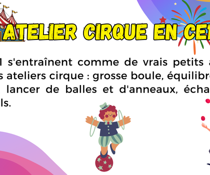 Ateliers cirque chez les CE1
